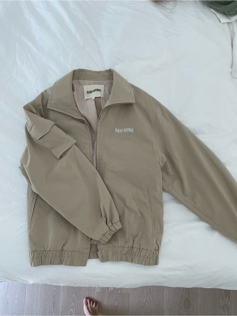 Djerf Avenue Oversized Jacket, Sand Color, Size M - Picture 2 of 7